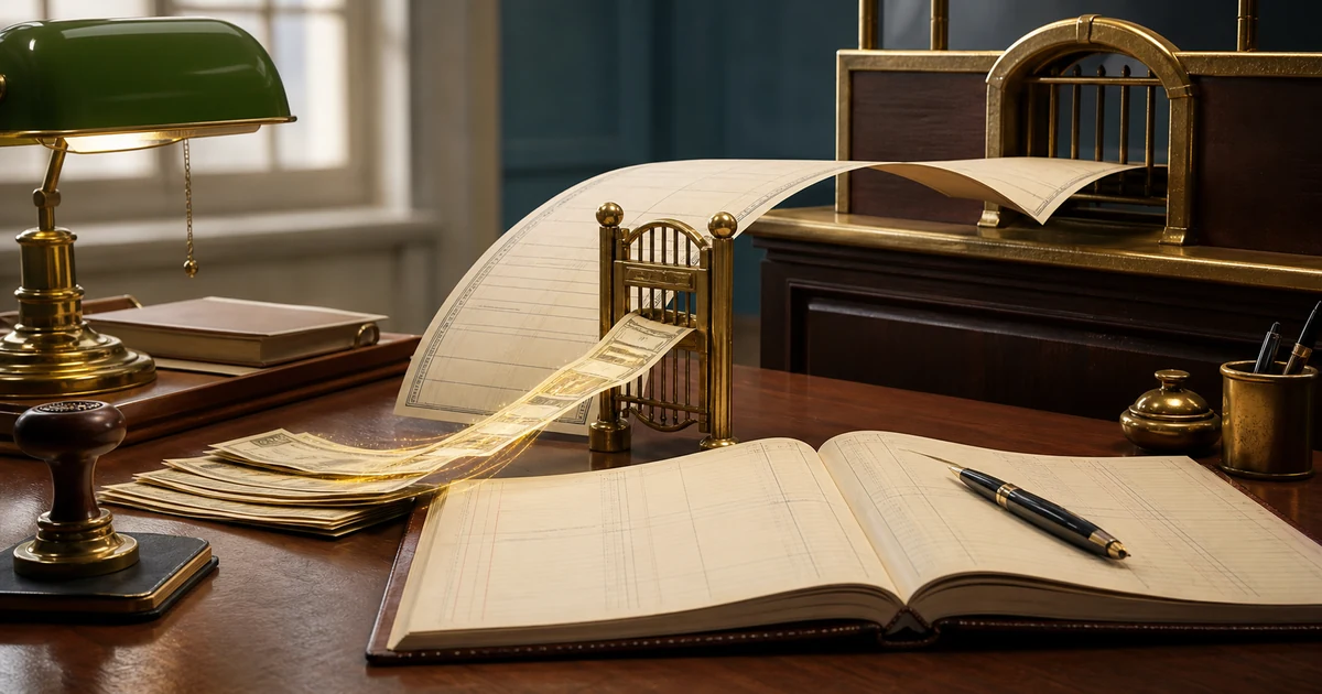 A bill of exchange crossing a brass bank gate as part of its cash stream is deducted before maturity